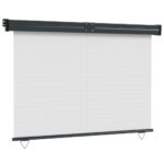 vidaXL Bočná markíza na balkón 140x250 cm, krémová – Obrázok 5