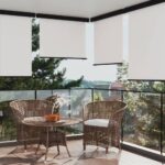 vidaXL Bočná markíza na balkón 140x250 cm, krémová