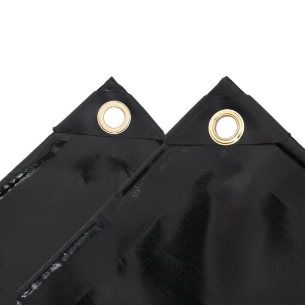 vidaXL Celta 650 g/m² 6x8 m čierna – Obrázok 3