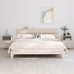 vidaXL Nočné stolíky HAMAR 2 ks, biele 40x35x62 cm, masív