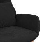 vidaXL Relaxačné kreslo čierne zamat – Obrázok 6