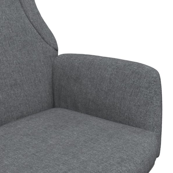 vidaXL Relaxačné kreslo tmavosivé látkové – Obrázok 6