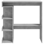vidaXL Barový stôl+regál betónovo sivý 100x50x101,5cm kompozitné drevo – Obrázok 5