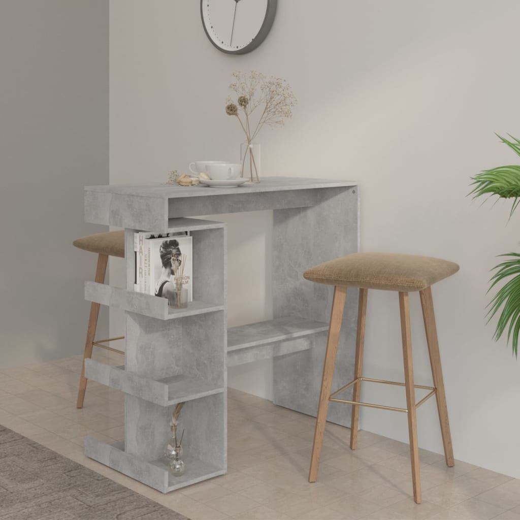 VXL8720286834176_m_en_hd_1.jpg vidaXL Barový stôl+regál betónovo sivý 100x50x101,5cm kompozitné drevo – Obrázok 1