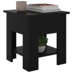vidaXL Konferenčný stolík, čierny 40x40x42 cm, kompozitné drevo – Obrázok 4