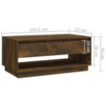 vidaXL Konferenčný stolík, tmavý dub 102,5x55x44 cm, kompozitné drevo – Obrázok 9
