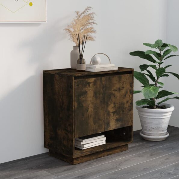vidaXL Komoda, tmavý dub 70x41x75 cm, kompozitné drevo – Obrázok 4