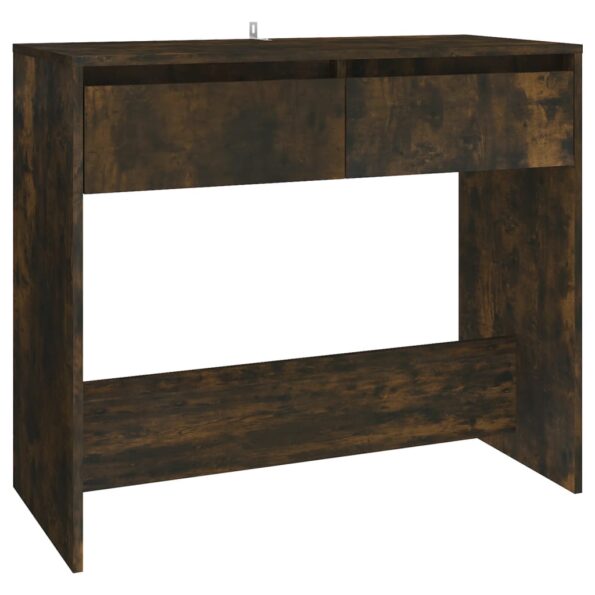 vidaXL Konzolový stolík, tmavý dub 89x41x76,5 cm, kompozitné drevo – Obrázok 2