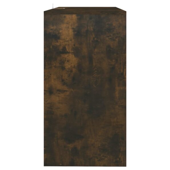 vidaXL Konzolový stolík, tmavý dub 89x41x76,5 cm, kompozitné drevo – Obrázok 6