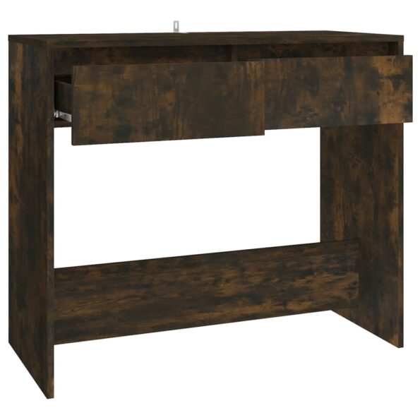 vidaXL Konzolový stolík, tmavý dub 89x41x76,5 cm, kompozitné drevo – Obrázok 7