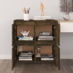 vidaXL Komoda hnedý dub 70x40x73,5 cm drevotrieska – Obrázok 6