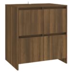 vidaXL Komoda hnedý dub 70x41x75 cm drevotrieska – Obrázok 2