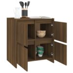 vidaXL Komoda hnedý dub 70x41x75 cm drevotrieska – Obrázok 3