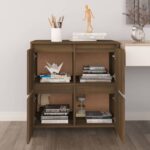 vidaXL Komoda hnedý dub 70x41x75 cm drevotrieska – Obrázok 6