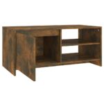 vidaXL Konferenčný stolík tmavý dub 102x50x45 cm spracované drevo – Obrázok 6
