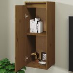 vidaXL Nástenné skrinky 2 ks medovo-hnedé 30x30x80 cm masívna borovica – Obrázok 4