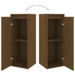 vidaXL Nástenné skrinky 2 ks medovo-hnedé 30x30x80 cm masívna borovica – Obrázok 9