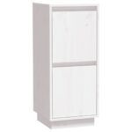 vidaXL Komody 2 ks, biele 31,5x34x75 cm, borovicový masív – Obrázok 4