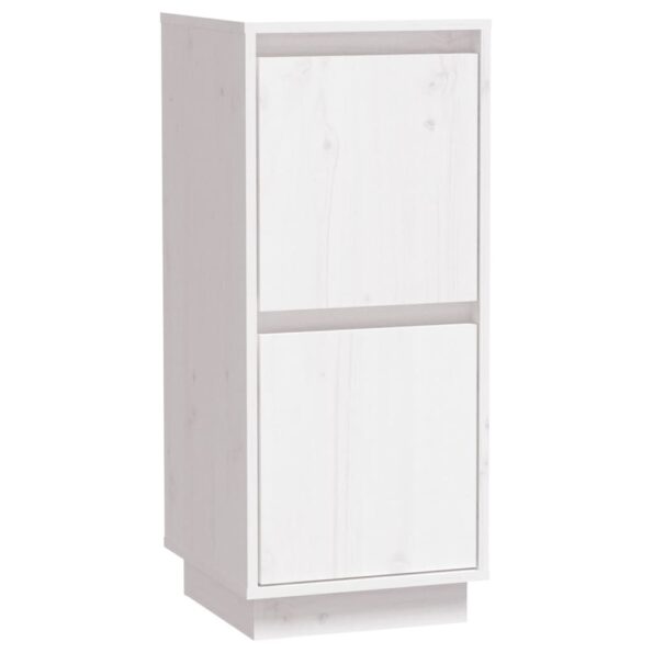 vidaXL Komody 2 ks, biele 31,5x34x75 cm, borovicový masív – Obrázok 4