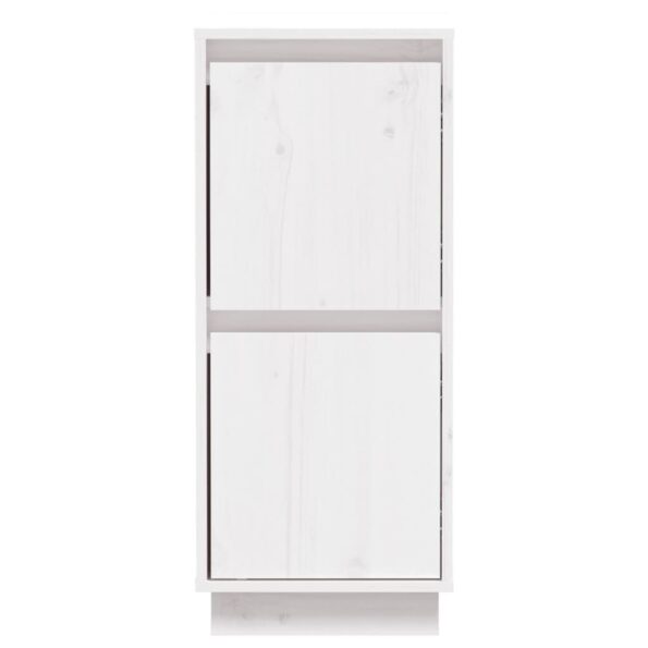 vidaXL Komody 2 ks, biele 31,5x34x75 cm, borovicový masív – Obrázok 5