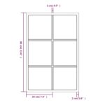 vidaXL Nástenné zrkadlo, čierne 60x40 cm kov – Obrázok 6