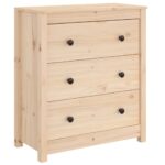 vidaXL Komoda 70x35x80 cm borovicový masív – Obrázok 2