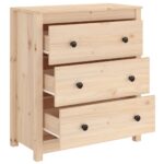 vidaXL Komoda 70x35x80 cm borovicový masív – Obrázok 7