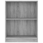 vidaXL Knižnica sivá sonoma 60x24x76 cm spracované drevo – Obrázok 4