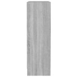 vidaXL Knižnica sivá sonoma 60x24x76 cm spracované drevo – Obrázok 5