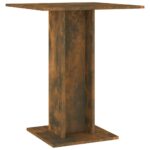 vidaXL Bistro stolík údený dub 60x60x75 cm spracované drevo – Obrázok 2
