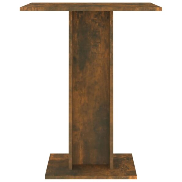 vidaXL Bistro stolík údený dub 60x60x75 cm spracované drevo – Obrázok 4