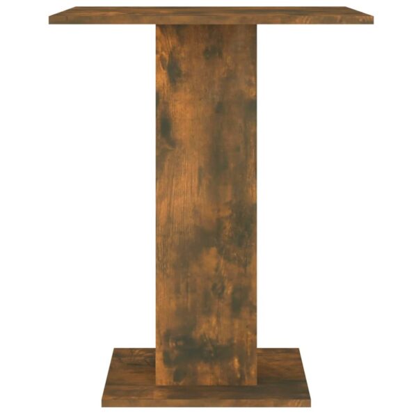 vidaXL Bistro stolík údený dub 60x60x75 cm spracované drevo – Obrázok 5