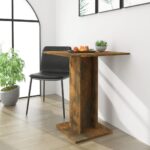 vidaXL Bistro stolík údený dub 60x60x75 cm spracované drevo
