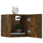 vidaXL Nástenná TV skrinka údený dub 30,5x30x30 cm – Obrázok 6