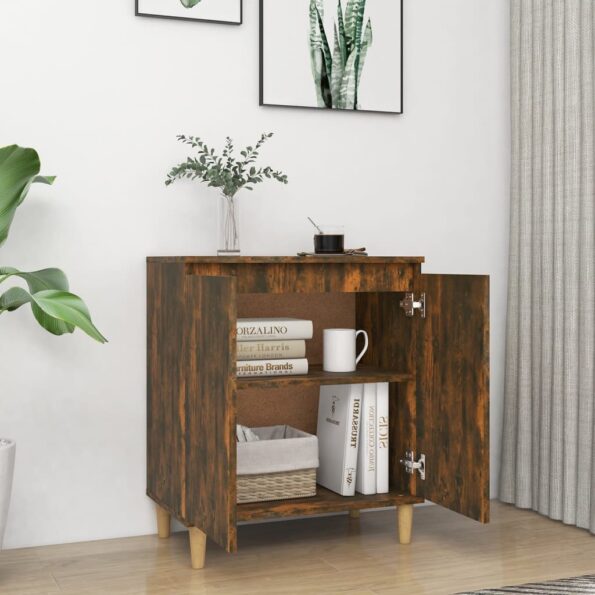 vidaXL Komoda tmavý dub 60x35x70 cm spracované drevo – Obrázok 7