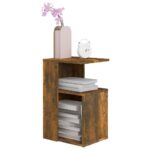 vidaXL Bočný stolík údený dub 36x30x56 cm spracované drevo – Obrázok 5