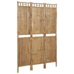 vidaXL Paraván s 3 panelmi bambusový 120x180 cm – Obrázok 2