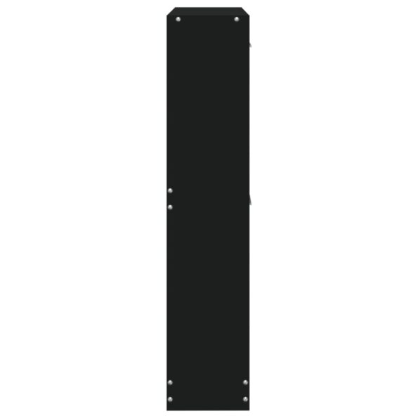 vidaXL Botník čierny 59x17x81 cm spracované drevo – Obrázok 6
