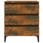 vidaXL Komoda dymový dub 60x35x69 cm spracované drevo – Obrázok 5