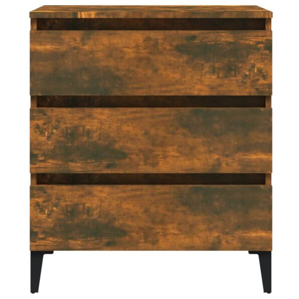 vidaXL Komoda dymový dub 60x35x69 cm spracované drevo – Obrázok 5
