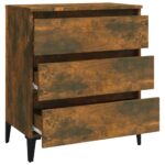 vidaXL Komoda dymový dub 60x35x69 cm spracované drevo – Obrázok 6