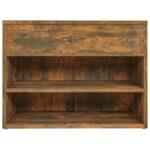 vidaXL Lavica na topánky dymový dub 60x30x45 cm spracované drevo – Obrázok 6