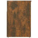 vidaXL Lavica na topánky dymový dub 60x30x45 cm spracované drevo – Obrázok 8