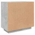 vidaXL Komoda betónová sivá 80x40x75 cm spracované drevo – Obrázok 5