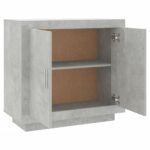 vidaXL Komoda betónová sivá 80x40x75 cm spracované drevo – Obrázok 6