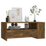 vidaXL Konferenčný stolík dymový dub 102x55x42 cm kompozitné drevo – Obrázok 6