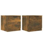 vidaXL Nočné stolíky 2 ks dymový dub 40x39x40 cm – Obrázok 2