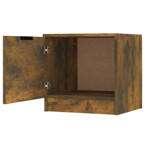 vidaXL Nočné stolíky 2 ks dymový dub 40x39x40 cm – Obrázok 9