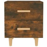 vidaXL Nočný stolík dymový dub 40x35x47,5 cm – Obrázok 3