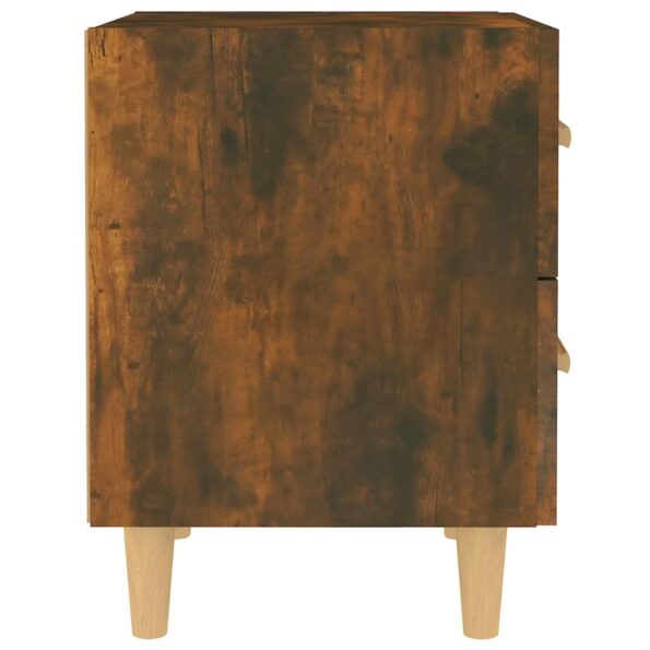 vidaXL Nočný stolík dymový dub 40x35x47,5 cm – Obrázok 4